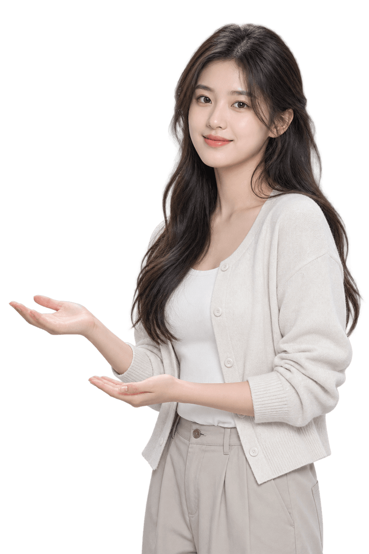 展示论文最终成果的年轻研究者